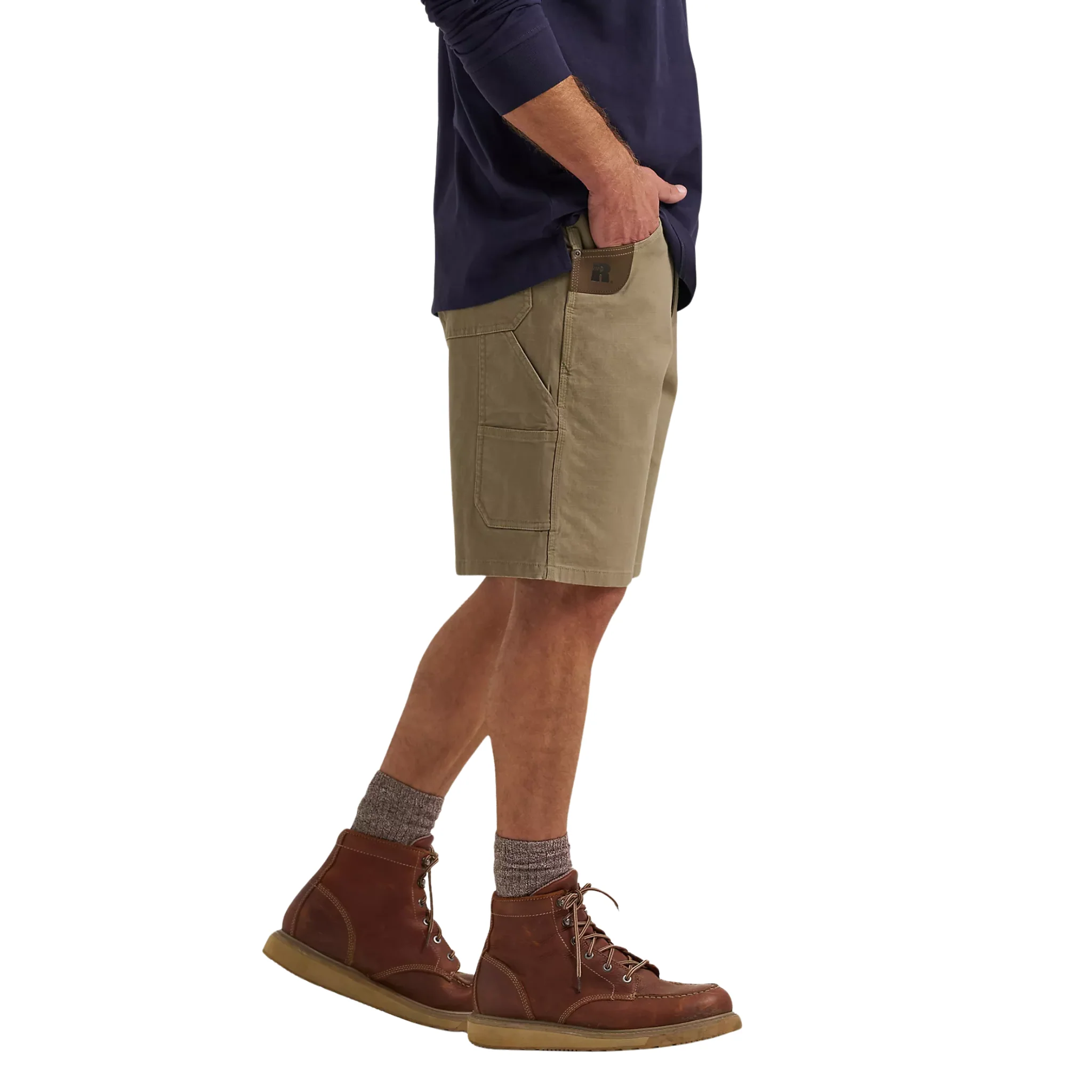 Wrangler Men's Riggs Performance Carpenter Shorts - Bark - Image 3