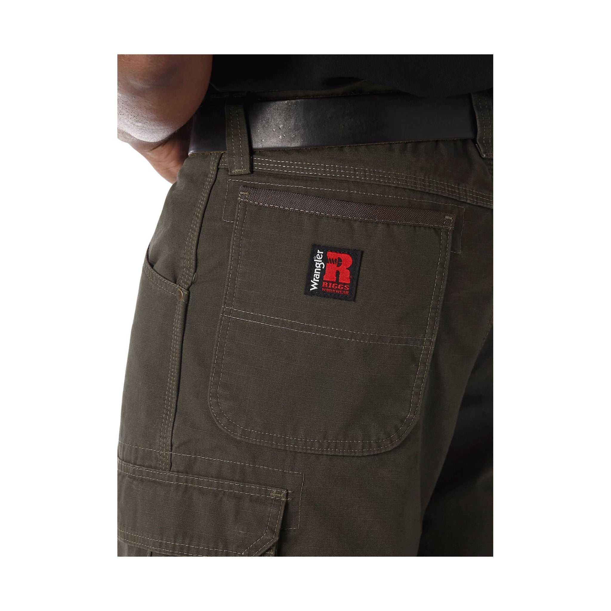 Wrangler Men's Riggs Workwear Ripstop Ranger Cargo Short - Loden - Image 4