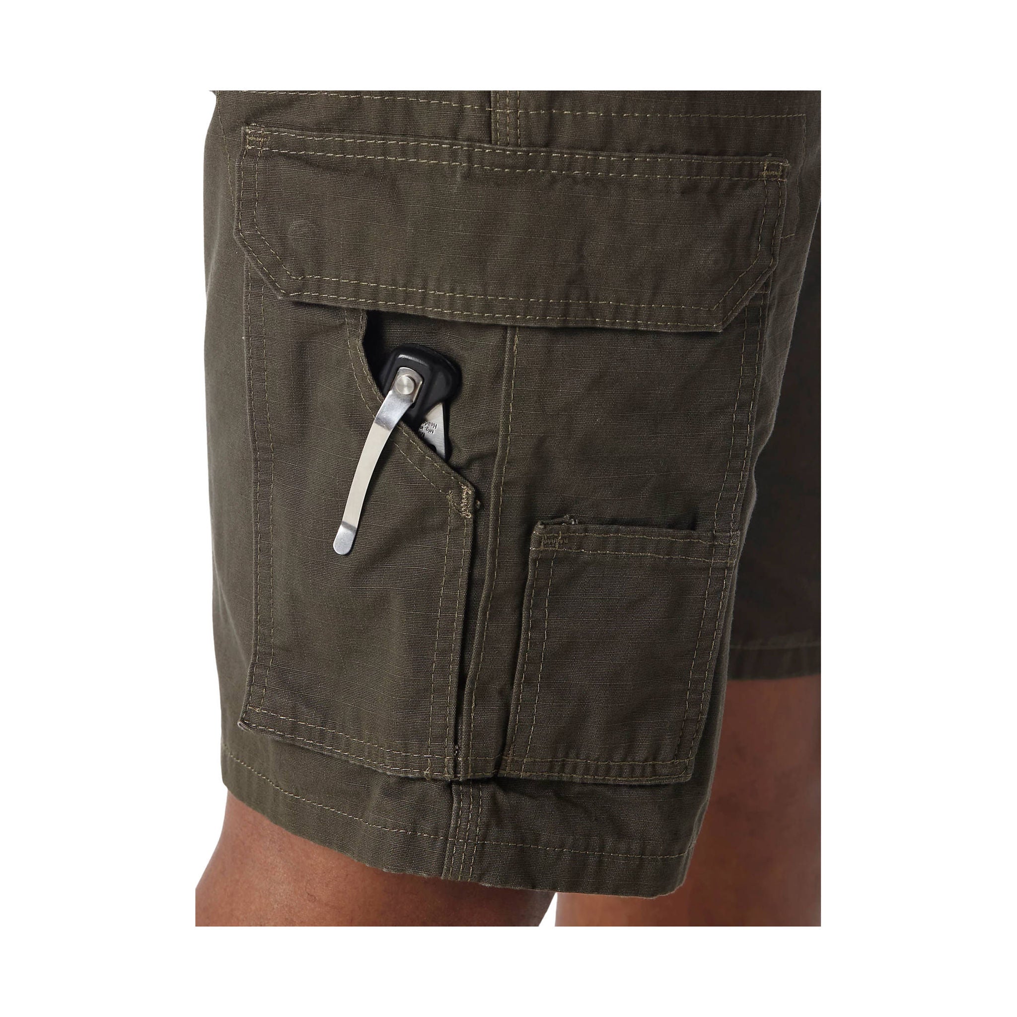 Wrangler Men's Riggs Workwear Ripstop Ranger Cargo Short - Loden - Image 8