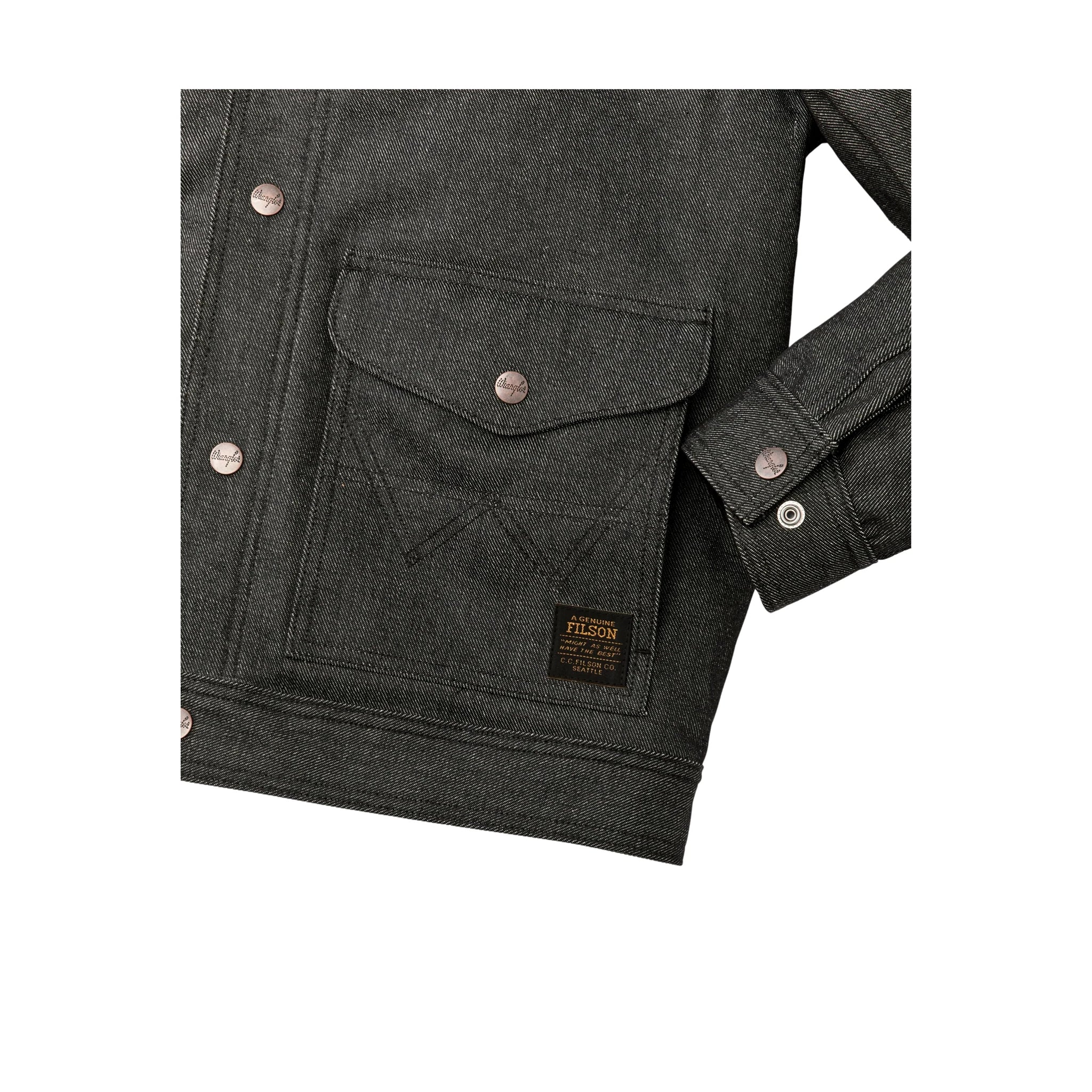 Wrangler X Filson Denim Work Jacket - Black - Image 5