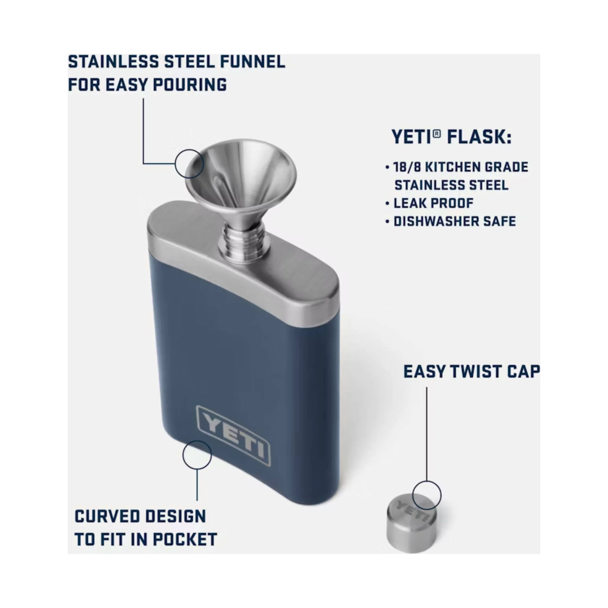 YETI Flask - Black - Image 5