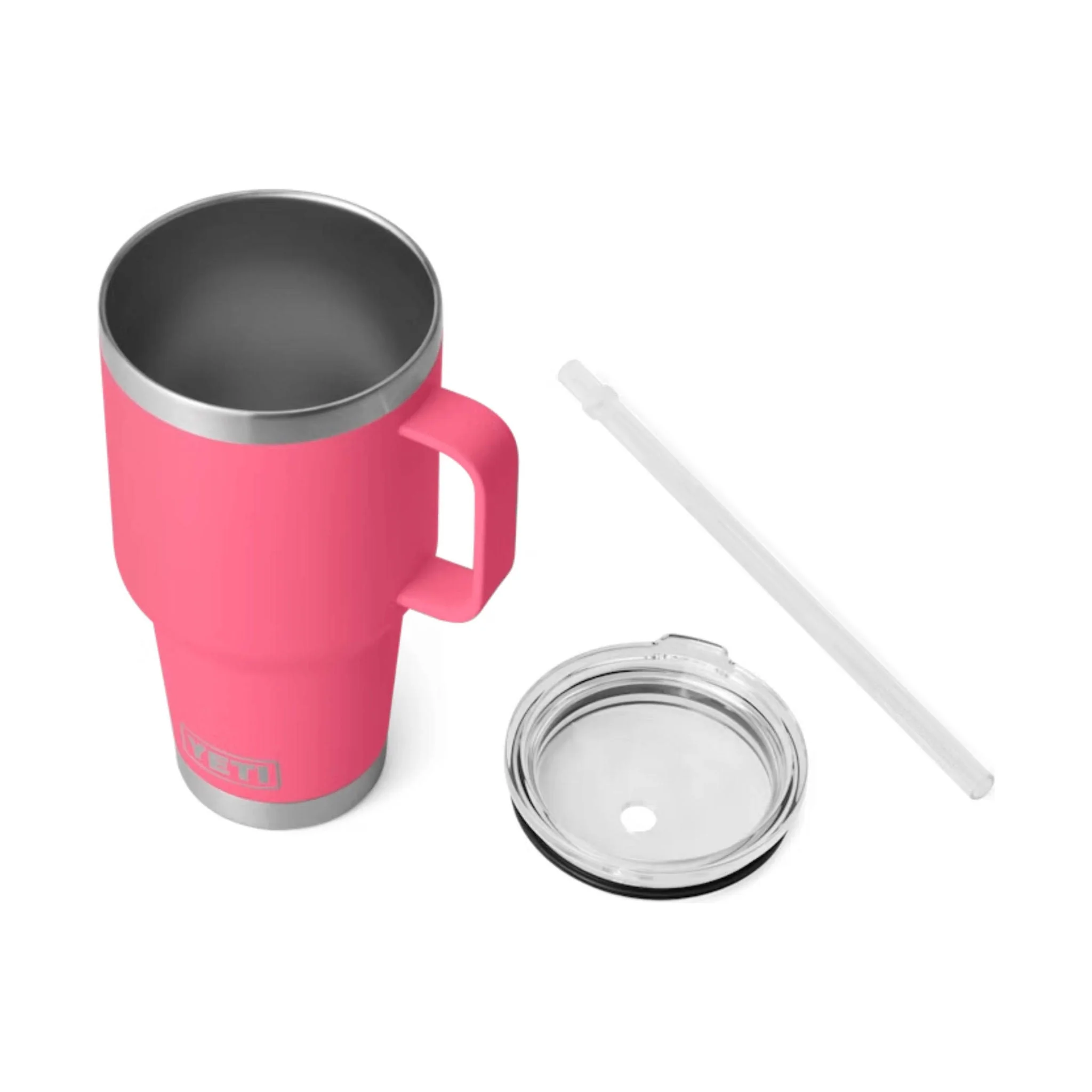 YETI Rambler 35 oz Straw Mug - Tropical Pink - Image 3