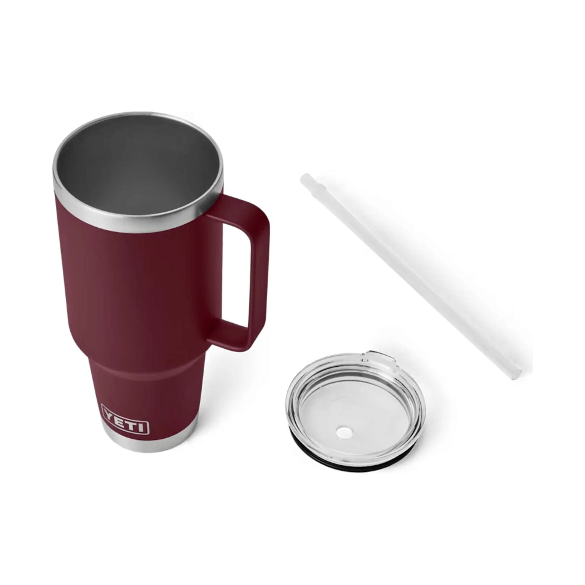YETI Rambler 42 oz Straw Mug - Wild Vine Red - Image 3