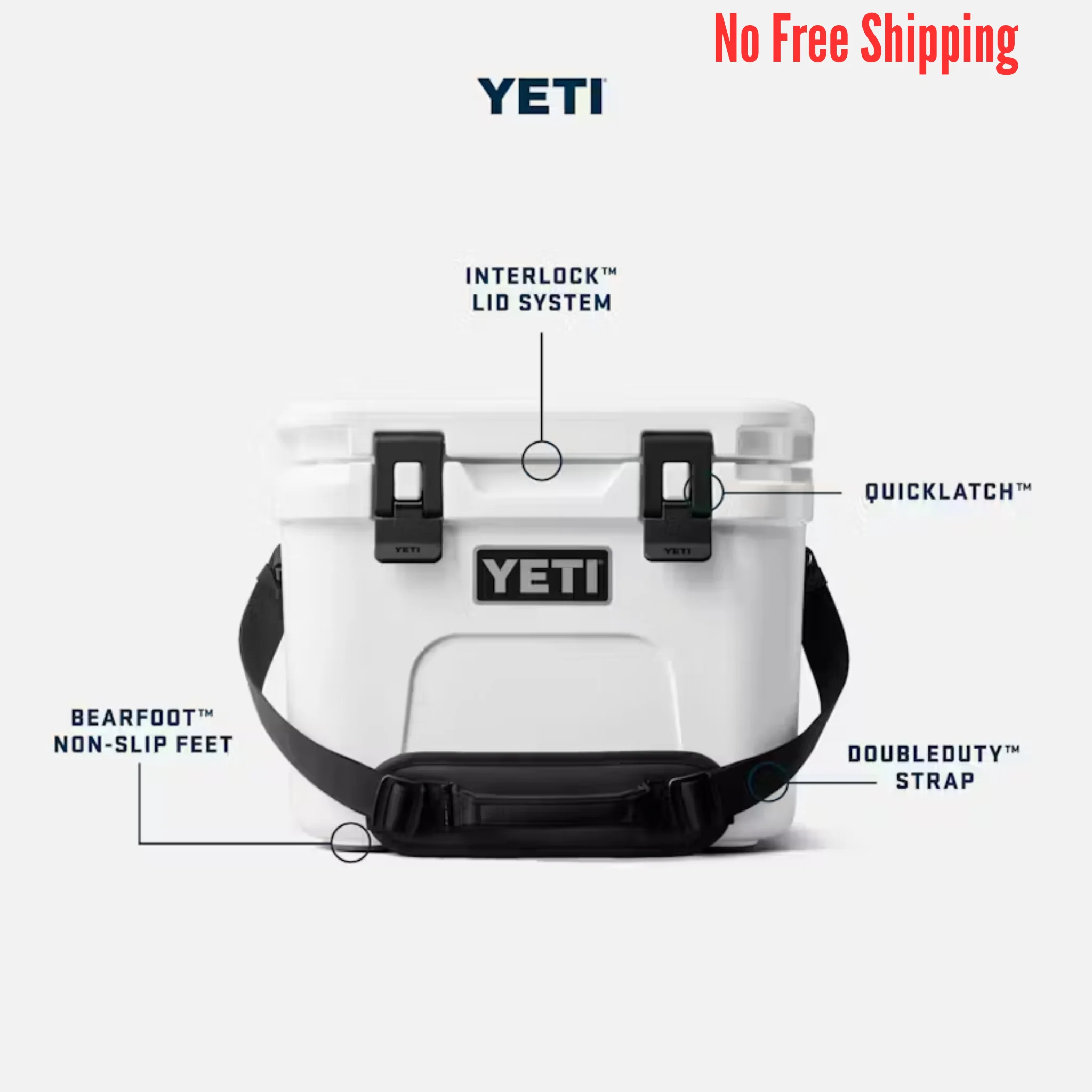 YETI Roadie 15 Hard Cooler - Charcoal - Image 8