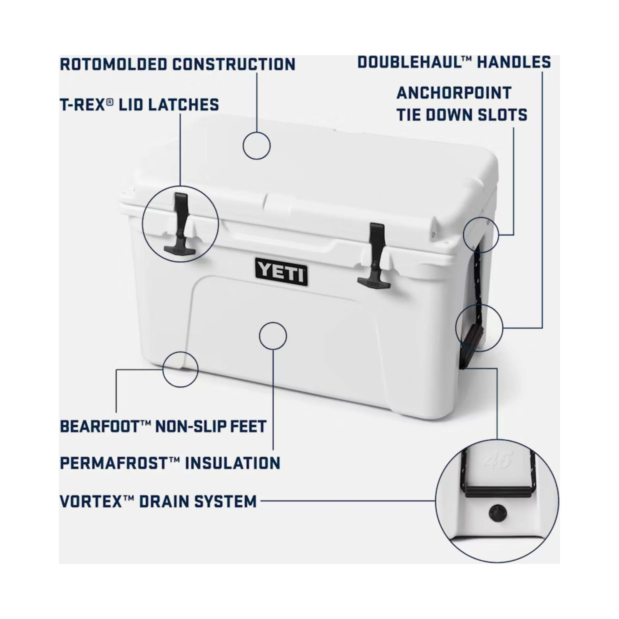 YETI Tundra 45 Hard Cooler - Charcoal - Image 6