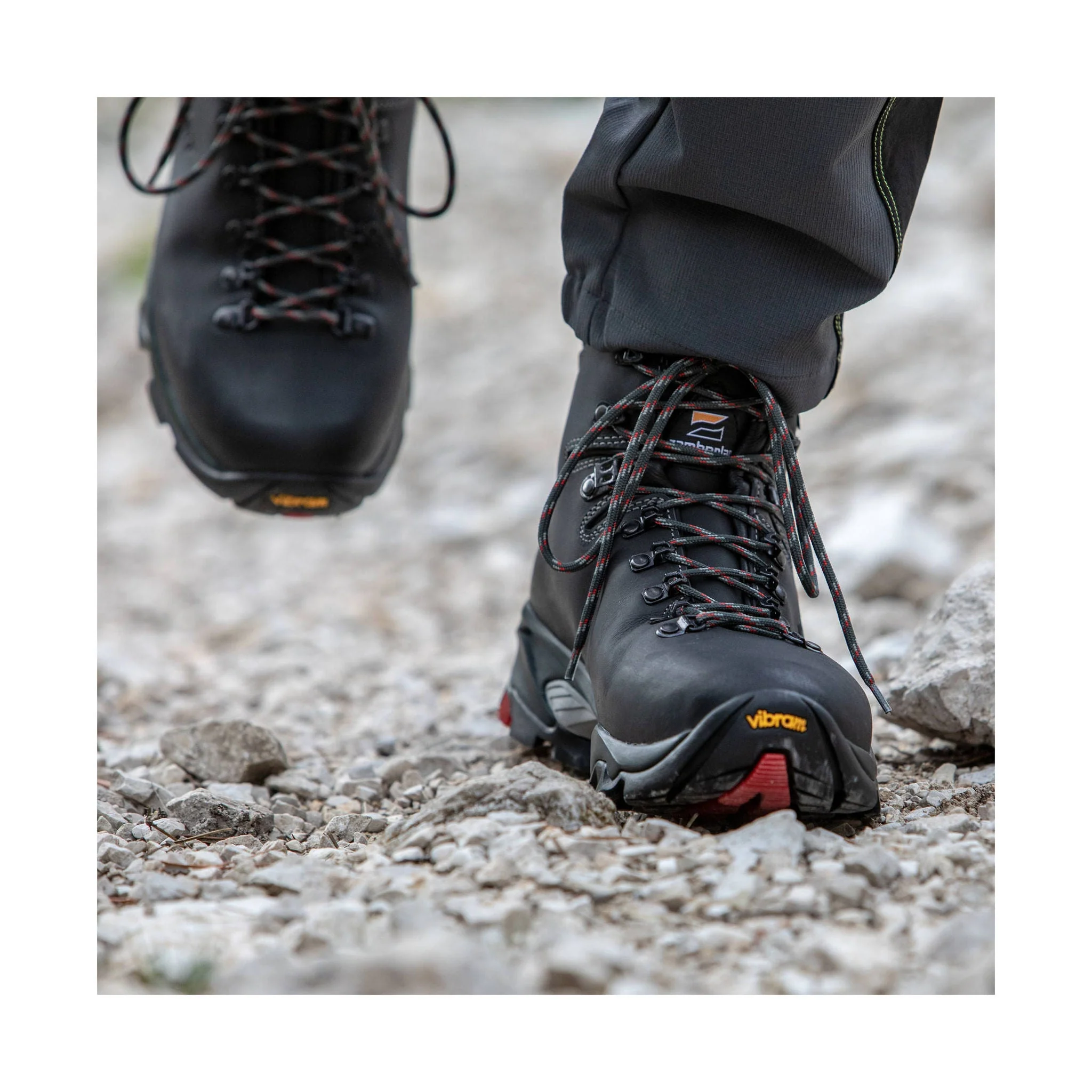 Zamberlan Men's Vioz GTX Hiking Boots - Dark Grey/Red - Image 8